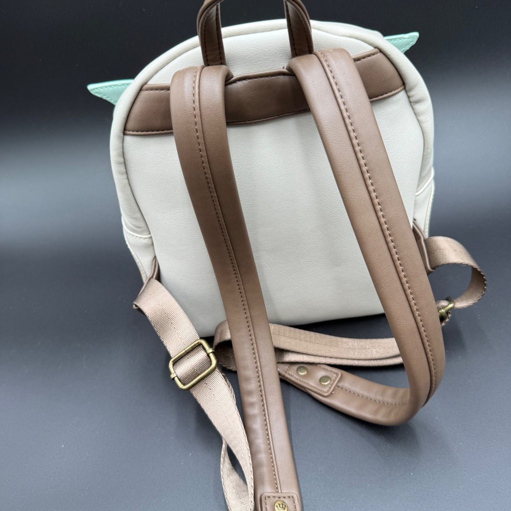 Star Wars Loungefly Baby Yoda Mini Backpack With Faux Leather & Appliqué Design - Picture 4 of 8